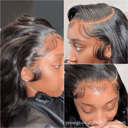 Raw Brazilian Natural Human Hair Lace Front Wigs For Black Women Virgin Cuticle Aligned hair Cheap 360 Full Hd Lace Frontal Wig